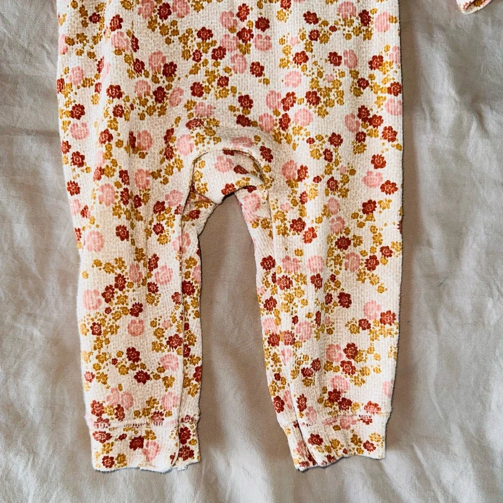 Floral Waffle Jumper 12-18m 18 Month Outfit baby girl bundle yellow
